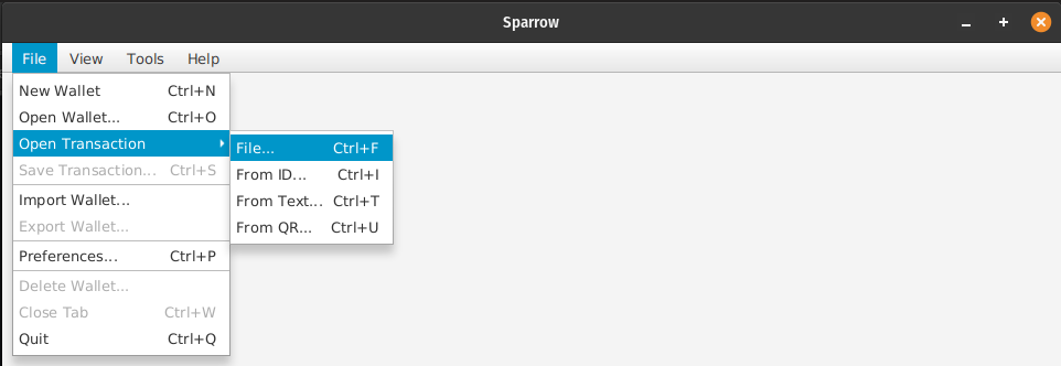 Guide - Sparrow multiparty multisig