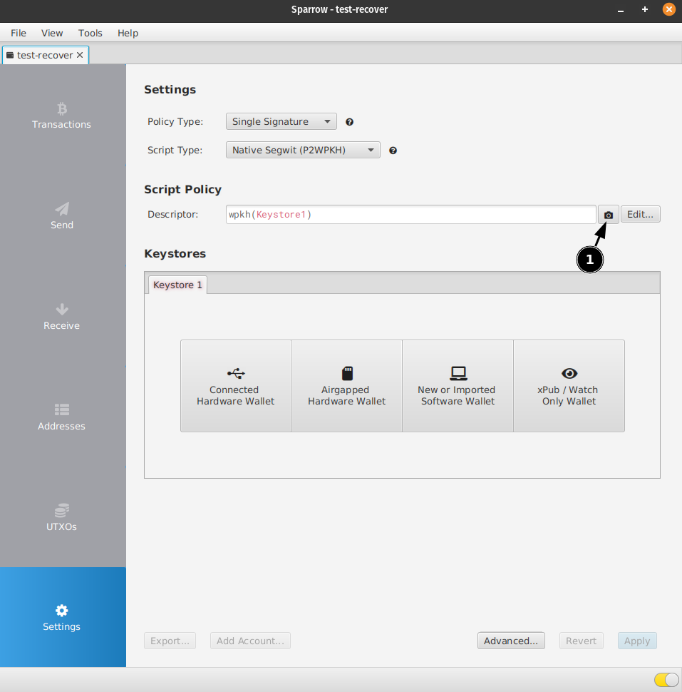 Guide - Sparrow multiparty multisig