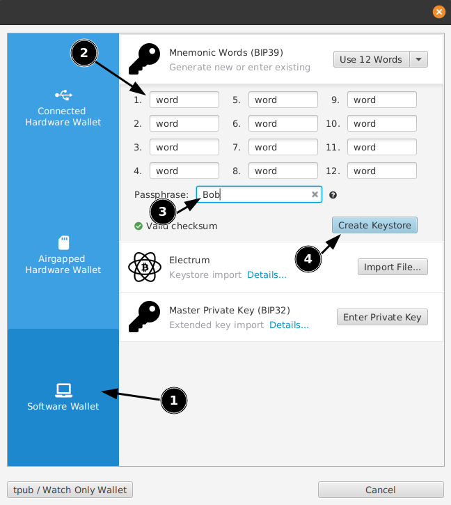 Guide - Sparrow multiparty multisig