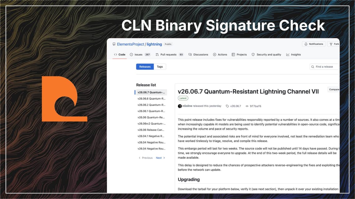 CLN Binary Signature Check